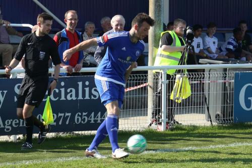 Billericays Joe Ellul clears upfield