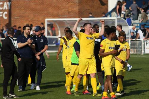 Enfields Mark Kirby salutes the travelling fans