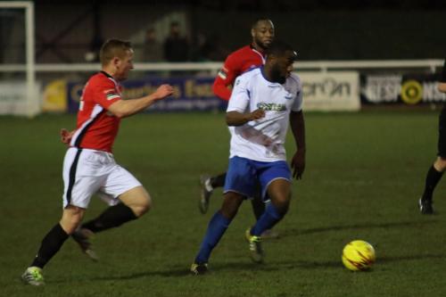 Burgess Hills Pat Harding (L) and Enfields Harold Joseph
