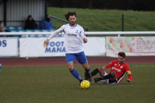 Enfields Harry Ottaway (L) and Burgess Hills Jack Brivio