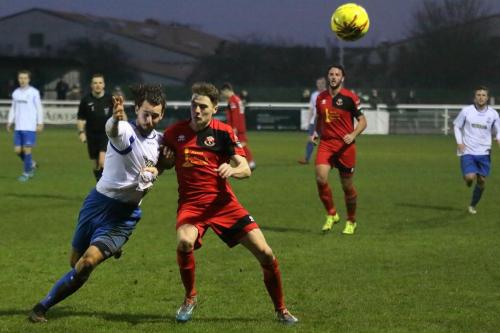 Enfields Harry Ottaway (L) and Sudburys Tyler French