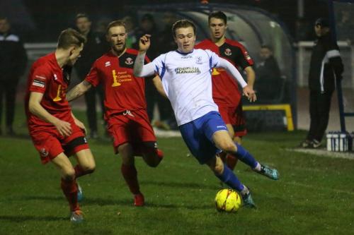 Enfields Mickey Parcell keeps three defenders busy