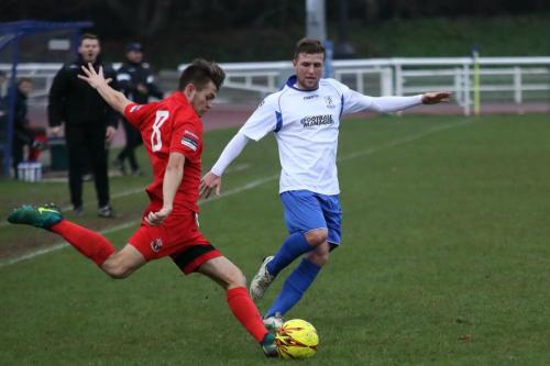 Sudburys Dylan Williams clears from Billy Crook