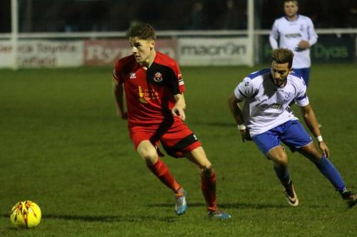 Sudburys Tyler French (L) and Enfields Tyler Campbell