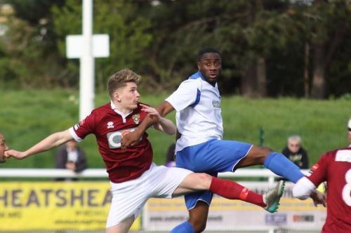 Bognors Chad Field (L) and Enfields Harold Joseph