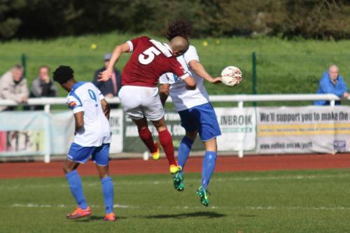 Bognors Sami El-Abd (5) challenges Harry Ottaway303