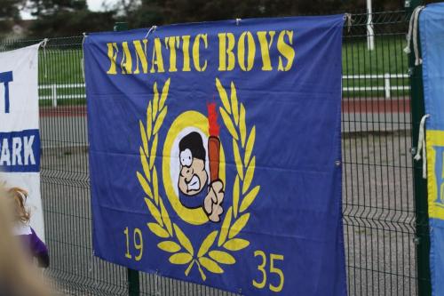 The crowd was boosted by a contingent from Beveren, in Belgium