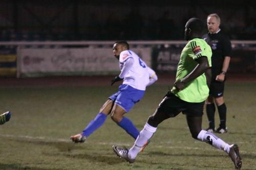 Enfields Jonathan Muleba shoots