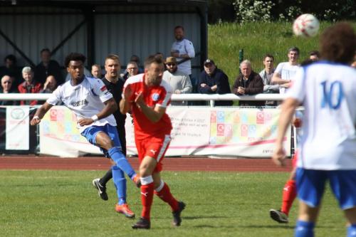 Enfields Dernell Wynter shoots over the bar