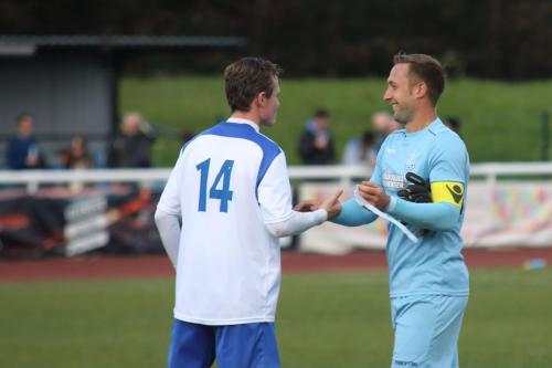 Enfields Mickey Parcell (L) and Nathan McDonald