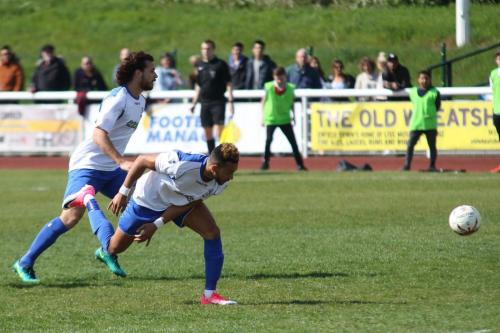 Enfields Tyler Campbell (R) and Harry Ottaway