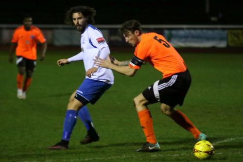 Enfields Harry Ottaway (L) and Billericays Rob Swaine