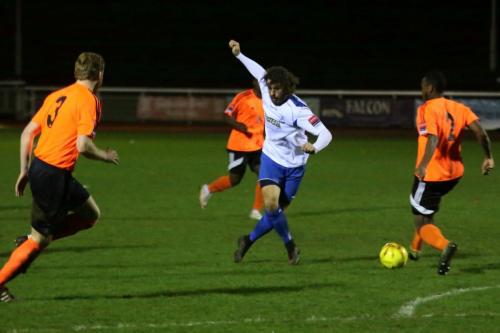 Enfields Harry Ottaway plays the ball past Ibrahim Diallo (2)