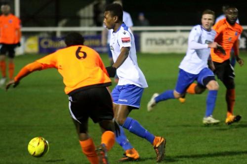 Enfields Karl Oliyide and Billericays Alex Stephenson (6)