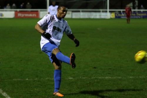 Enfields man of the match Jonathan Muleba