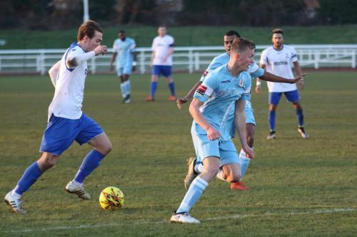 Mickey Parcell runs at the Grays defence