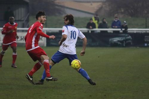 Mersthams Simon Cooper (L) and Enfields Harry Ottaway430