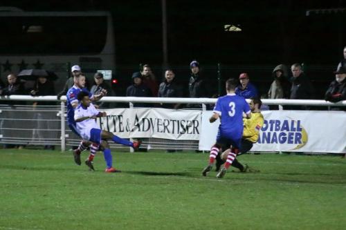 Danny Gay saves from Enfield sub Dernell Wynter