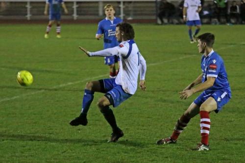 Enfields Harry Ottaway (L) and Needhams Joe Whight