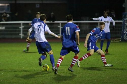 Enfields Mickey Parcell runs at the defence613