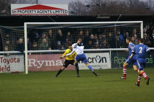 Enfields Mickey Parcell shoots over the bar