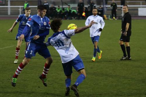 Needhams Jake Dye (L) and Enfields Harry Ottaway611