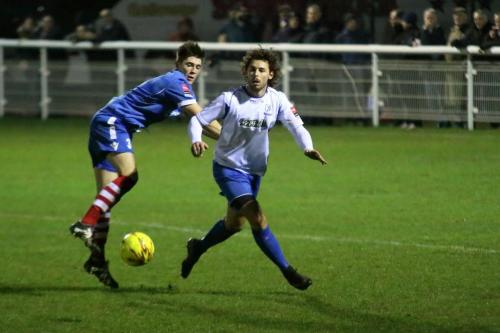 Needhams Joe Whight (L) and Enfields Harry Ottaway614