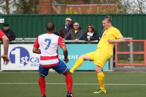 Enfields Mark Kirby (R) and Harlows Jared Small