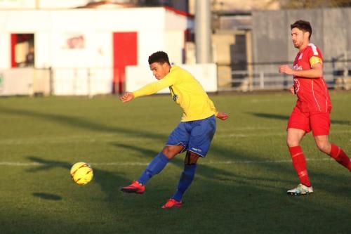 Enfields Nathan Livings shoots from distance