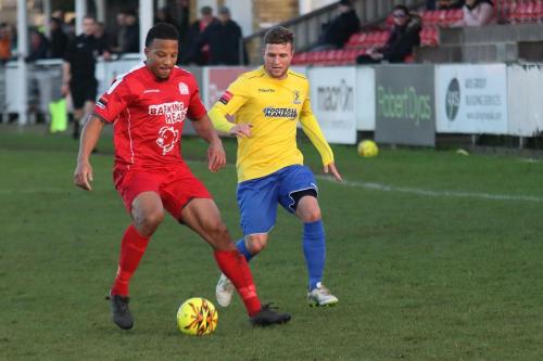 Harrows Shaun Preddie (L) and Enfields Billy Crook