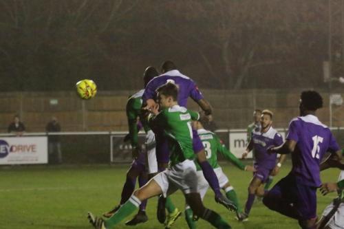 Enfields Ricky Gabriel (purple) sees a header saved