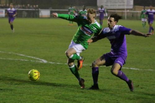 Leatherheads Adam Cash (L) and Enfields Stuart Cash