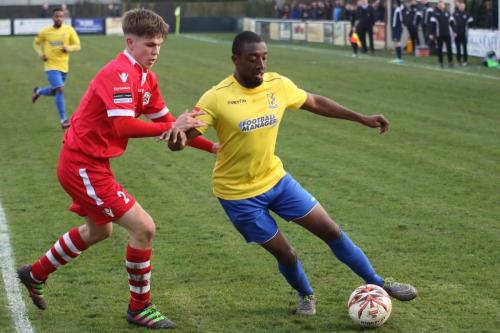 Needhams Jake Dye (L) and Enfields Ricky Gabriel926