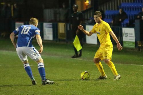 Angels Luke Blewden (L) and Enfields Billy Crook