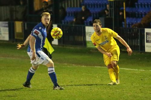 Angels Luke Blewden (L) and Enfields Billy Crook936