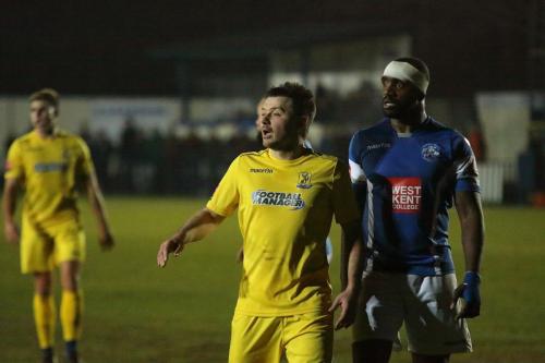 Enfields Brad Quinton (yellow) and Angels Nathan Elder