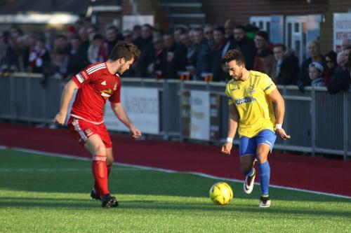 Worthings Brannon ONeill (L) and Enfields Tyler Campbell