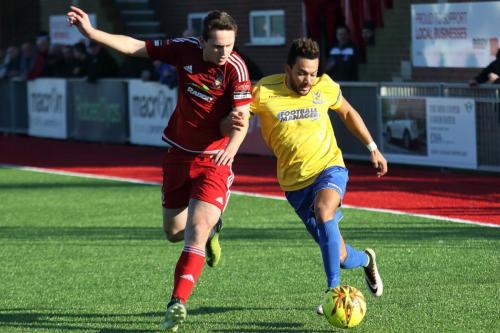 Worthings Matt Boiling (L) and Enfields Tyler Campbell939