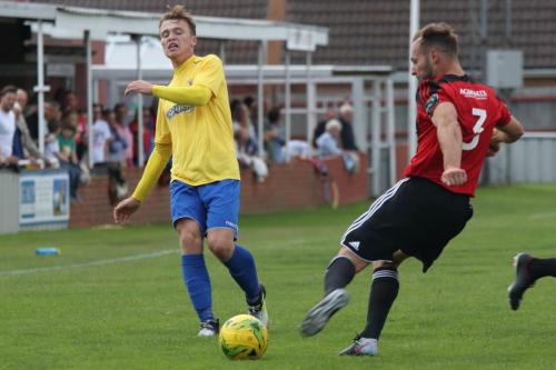 Brightlingseas Jake Gould (R) clears from Mickey Parcell