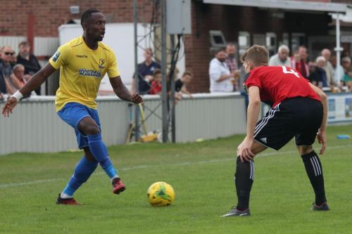 Enfields Ryan Blake (L) and Brightlingseas Connor Witherspoon