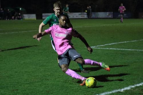 Enfields Dernell Wynter (pink) and Burgess Hills James Richmond