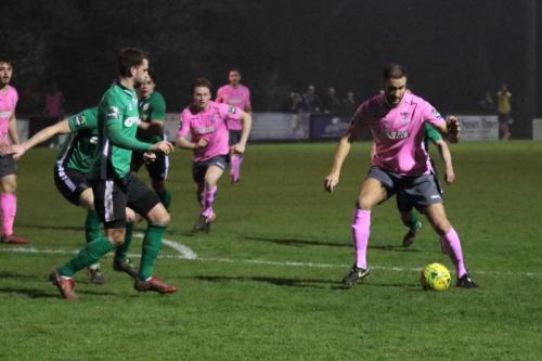 Enfields Mat Mitchel-King (R) and Burgess Hills Jack Brivio