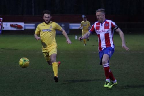 Enfields Jack Hockney (L) and Dorkings Chris Boulter