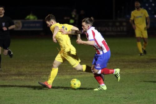 Enfields Jack Hockney (L) and Dorkings Jerry OSullivan