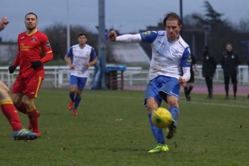 Enfields Sam Youngs crosses