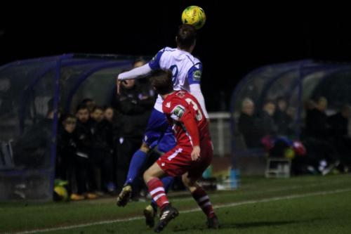 Enfields Liam Hope (white) and Tonbridges Jack Parter