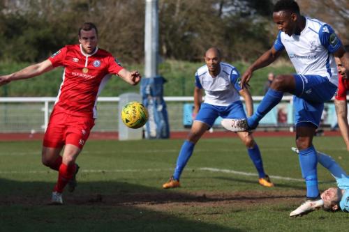 Ryan Blake scores Enfields last-gasp equaliser
