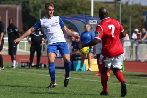 Enfields Dan Rumens (L) and Harlows Junior Dadson