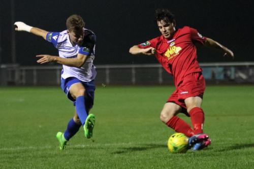 Enfields Ben Ward-Cochrane (L) and Hertfords Ricky Light