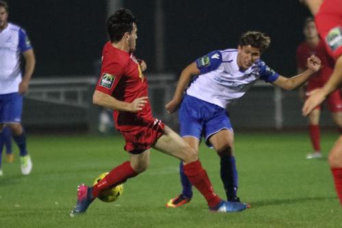 Hertfords Ricky Light (L) and Enfields George Beattie